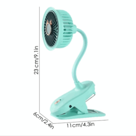 Taşınabilir Mini Klips Bebek Arabası Fanı, Fan Elektrikli Soğutma Hava Sirkülatöründe 360 Derece Dönebilen Klips