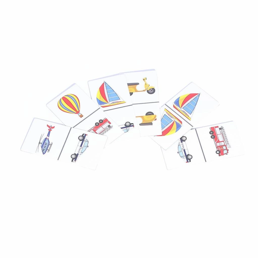 Taşıtlar Domino Oyunu Eğitici ve Eğlenceli Ahşap Oyun Seti - Görsel 3