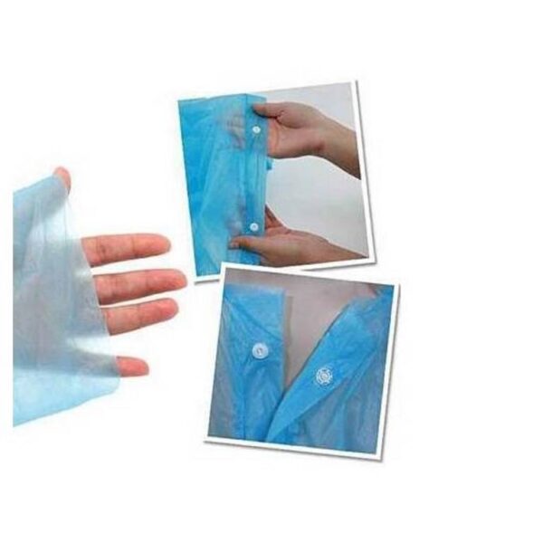 Tek Kullanımlık Çıtçıtlı Yağmurluk ( 5 Adet ) (K0) - Görsel 3