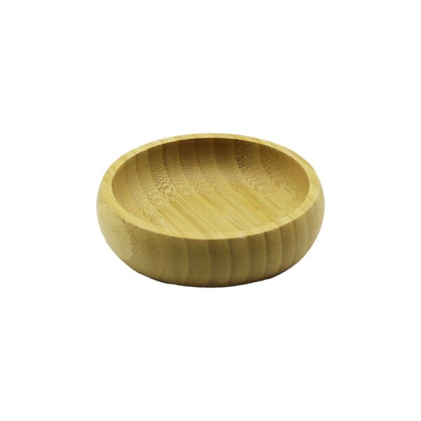 TEKLİ - MİNİ=8.5CM AHŞAP BAMBU ÇEREZLİK - LOKUMLUK KASE (K0)