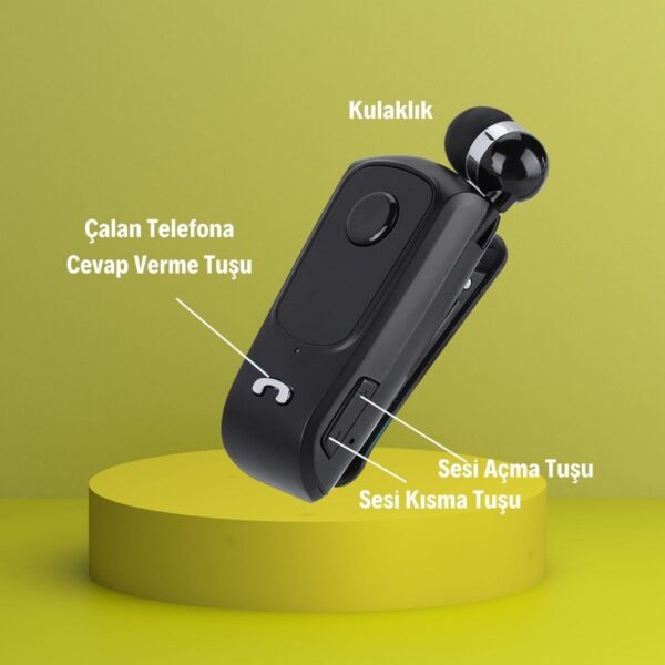 Telefon Bağlantılı Makaralı Kulaklıklı Bluetooth Kulaklık (K0) - Görsel 3
