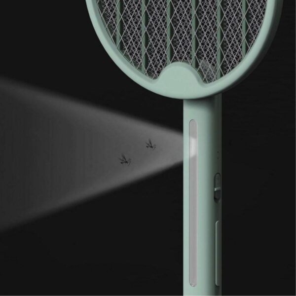 Tenis Raketi Tipi Masaüstü Olabilen Gece Lambalı Sinek Kovucu,Öldürücü Raket (K0) - Görsel 4