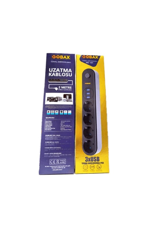 Termal Akım Korumalı Grup Priz Ve 3’lü Usb Şarj Aleti (K0) - Görsel 3