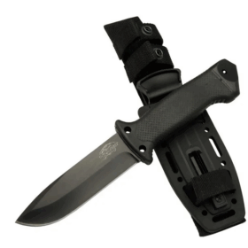Tiger Tactical Htm 3321 A Siyah Outdoor / Survival Bıçak 27cm - Kauçuk Sap, Kılıflı, Kutulu