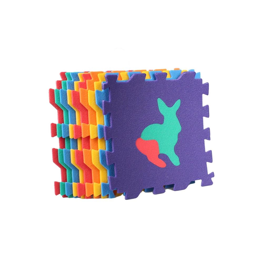 Çocuk Toru Yer Matı Hayvanlar 9 Adet 33x33 cm - Görsel 5