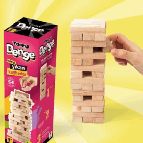 Çocuk Torutoys Ahşap Denge Blokları 54 Parça
