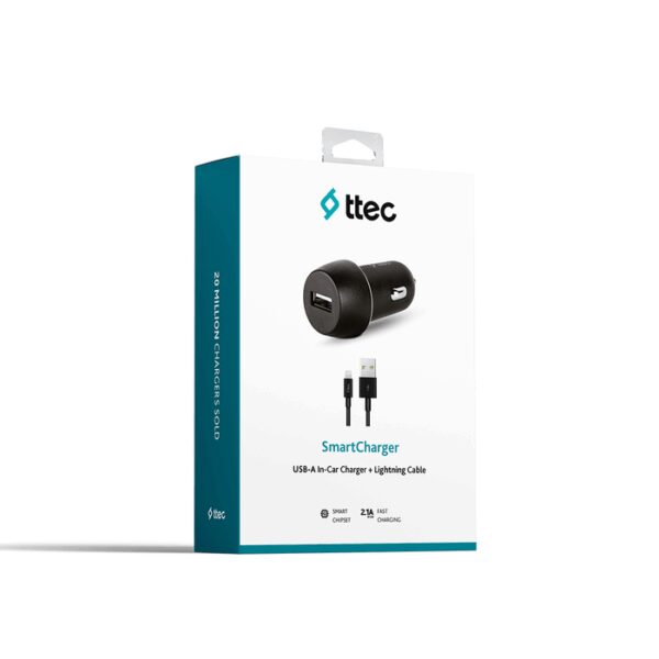 TTEC 2CKS20LS 2.1A ARAÇ ŞARJ CİH.+ LIGHTING (K0)