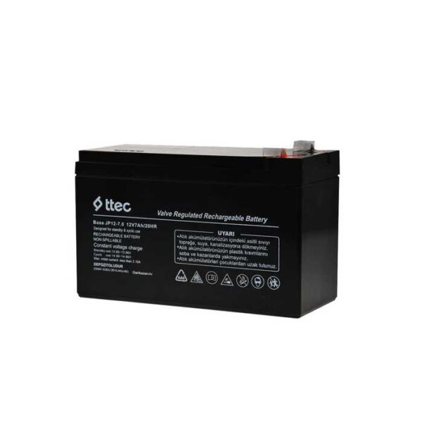 Ttec Base 12V 7AH Bakımsız Kuru Akü (K0)