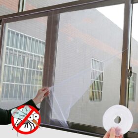 Tüm Cam Pencere Kapılara Uyumlu Çift Kanat Pencere Sinekliği (K0)