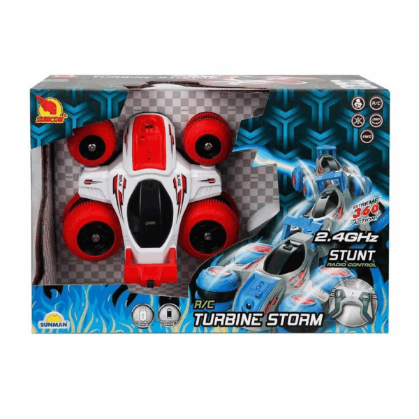 Turbine Storm 360 Derece Dönen Uzaktan Kumandalı Araba 16 cm - Görsel 2