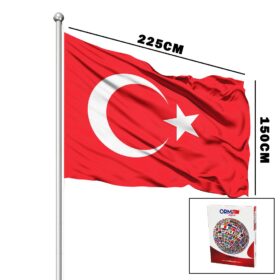 TÜRK BAYRAĞI ALPAKA KUMAŞ 150X225CM (K0)