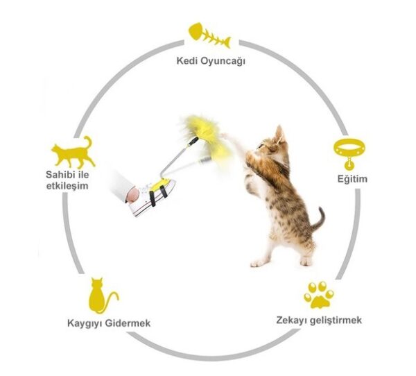 Tüylü Kedi Ayak Oltası (K0) - Görsel 4