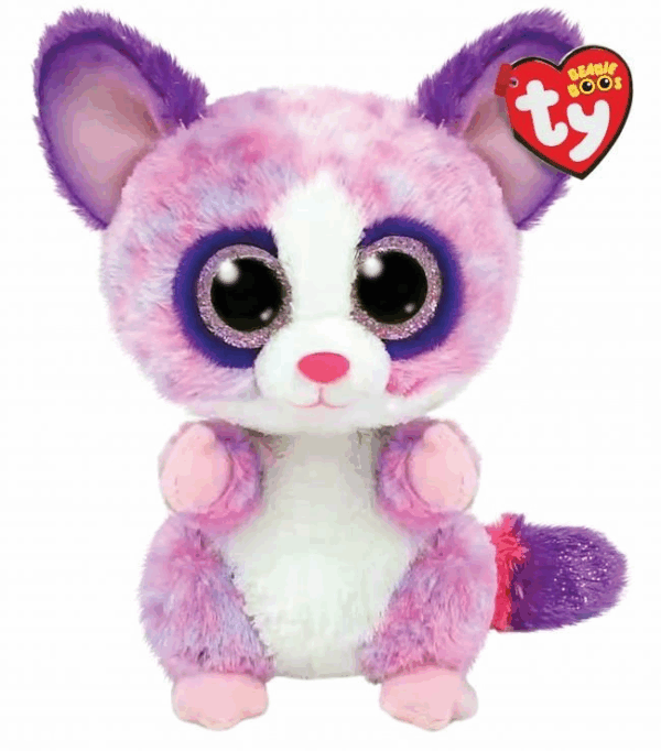 Çocuk TY Peluş Becca the Pink Bush Baby Regular Beanie Boo