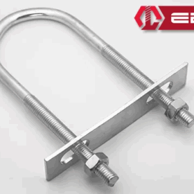 U Civata, Karşılık Demiri + Somunlu - M8x50 - 2 Set