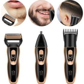 Üç Başlıklı Tıraş Makinesi Erkek Saç Sakal Bakım Seti (K0)