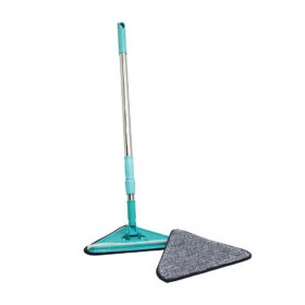 ÜÇGEN MOP YERSİL CAMSİL - +1 YEDEK BEZLİ - 100CM.SAPLI (K0)