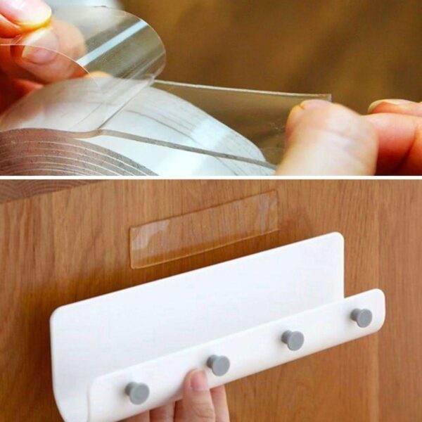 Ultra Güçlü Çift Taraflı 2 mt x 3 cm Çift Taraflı Nano Bant (K0) - Görsel 4