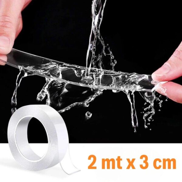 Ultra Güçlü Çift Taraflı 2 mt x 3 cm Çift Taraflı Nano Bant (K0) - Görsel 5