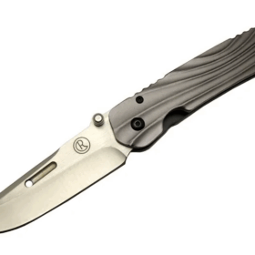 Umnumzaan T 50 Gri Kamp Çakı 22,5cm - Manuel, Kemerlikli, Oluklu