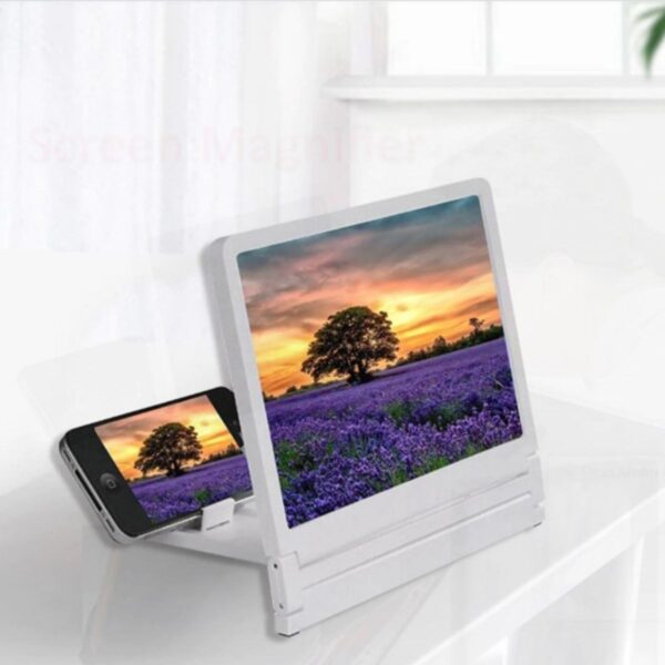 Universal Telefon Tablet Ekran Büyütücü Standlı Projektör Aleti (K0) - Görsel 3