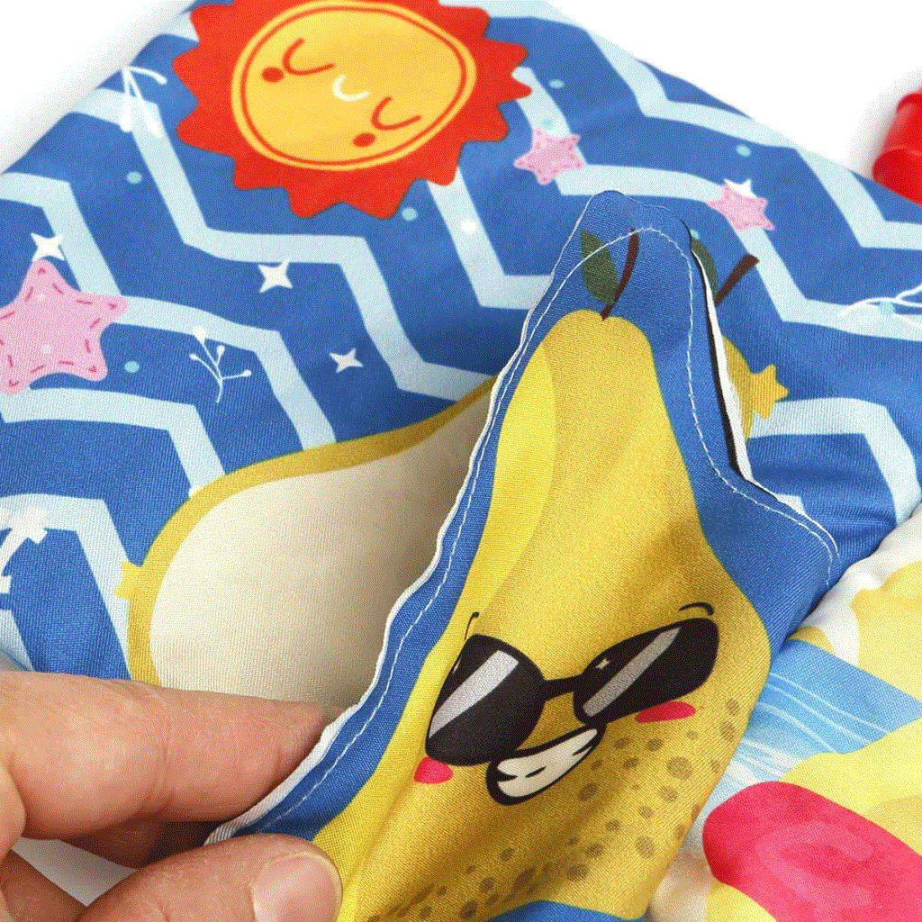 URT003-15 Babycim Boyutlu Kumaş Kitap Meyveler - Görsel 5