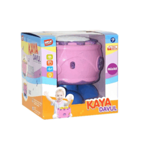 Çocuk URT009-02 Pilli Işıklı Kaya Davul Pembe / +18 ay