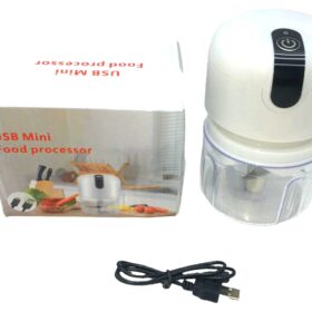USB MİNİ FOOD PROCESSOR USB ŞARJLI MİNİ 3 BIÇAK BLENDER RONDO DOĞRAYICI 250ML (K0)
