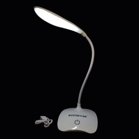 USB Şarj Olabilen 360 Derece Oynar Başlıklı Beyaz Işıklı Dokunmatik Dimmerli Led Aydınlatmal (K0)