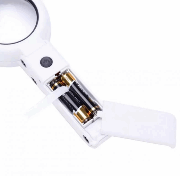 Usb Şarj Edilebilir Katlanabilir 3.510x Büyüteç 8 Ledli Masa Ve Eliçin  Taşınabilir Büyüteç Fs90rc - Görsel 3