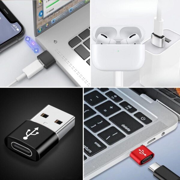 USB&apos;den TYPE-C &apos;ye Dönüştürücü Adaptör Veri Aktarımı Sağlayıcı Şarj Data Çevirici (K0) - Görsel 4