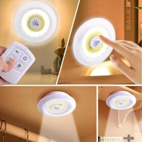 Uzaktan Kumandalı Yapışkanlı Led Spot Lamba (K0)