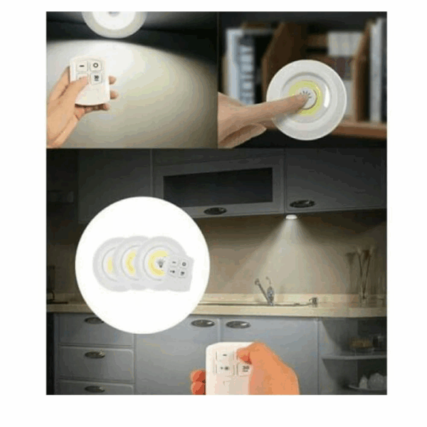 Uzaktan Kumandalı Yapışkanlı Led Spot Lamba Wt-364 - Görsel 4