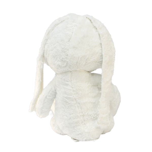 Uzun Kulaklı Beyaz Tavşan Peluş Oyuncak 40 cm - Görsel 3