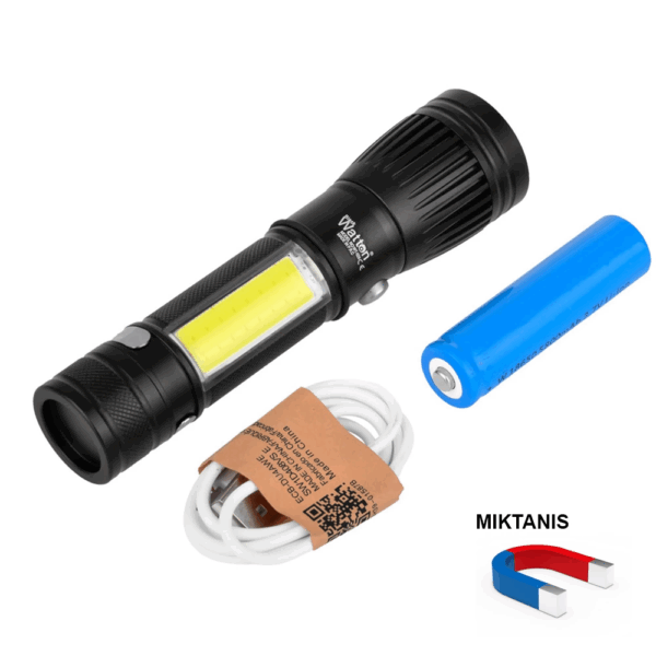 Uzun Menzilli El Feneri Mıknatıslı  Wt-602 - Görsel 6