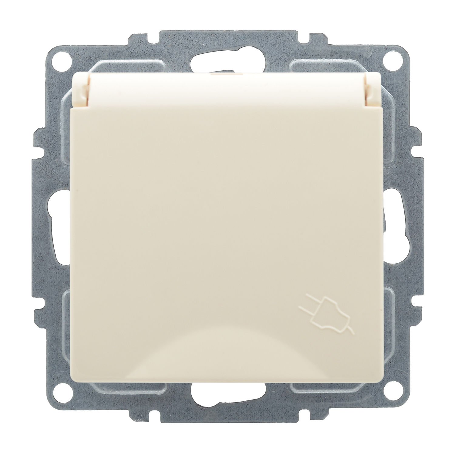 Günsan Visage Krem Kapaklı Topraklı Priz- 16A 250V - Klipsli - Görsel 2