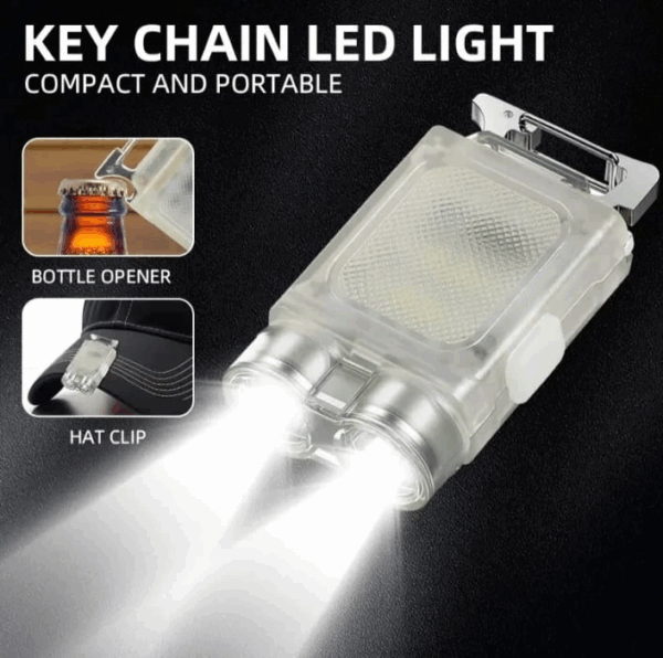 V15 Edc El Feneri 1200lm Anahtarlık Işık Tip-c Şarj Edilebilir Taşınabilir Mini Torch Mıknatıs Klips Ile Kamp Cep Fener - Görsel 7