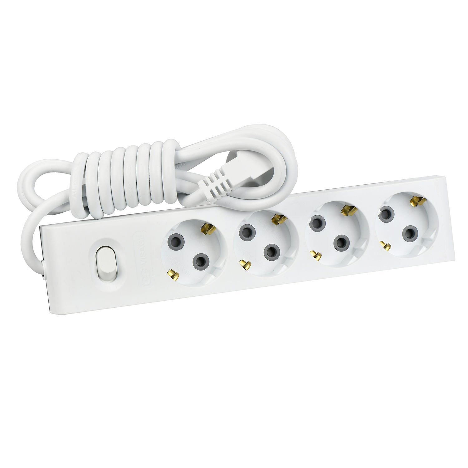 Günsan Dörtlü Çocuk Korumalı Topraklı Anahtarlı Priz 3m - Görsel 2