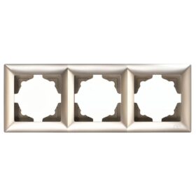 Günsan Visage Metalik Bej Üçlü Çerçeve