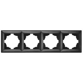 Günsan Visage Metalik Siyah Dörtlü Çerçeve