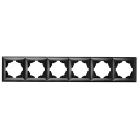 Günsan Visage Metalik Siyah Altılı Çerçeve