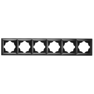 Günsan Visage Metalik Siyah Altılı Çerçeve