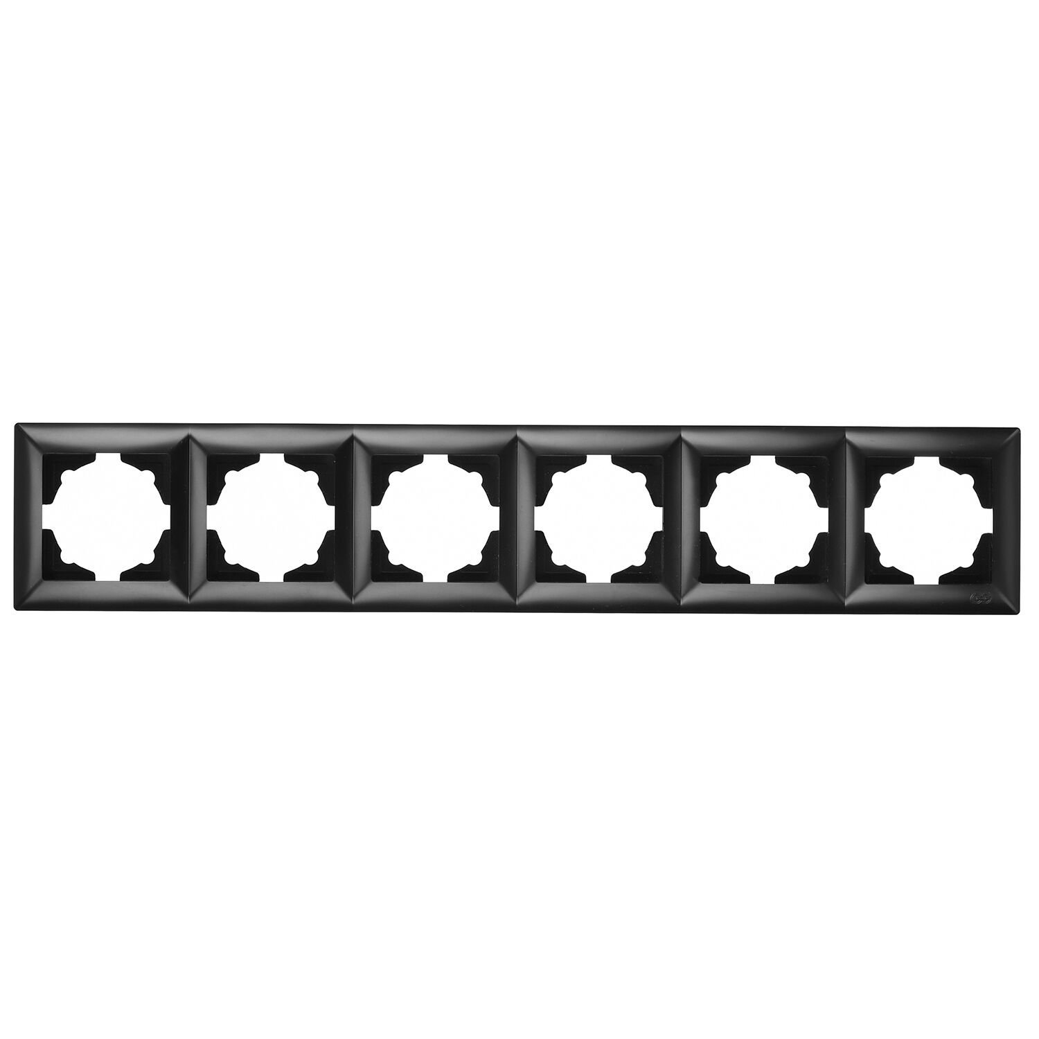 Günsan Visage Metalik Siyah Altılı Çerçeve