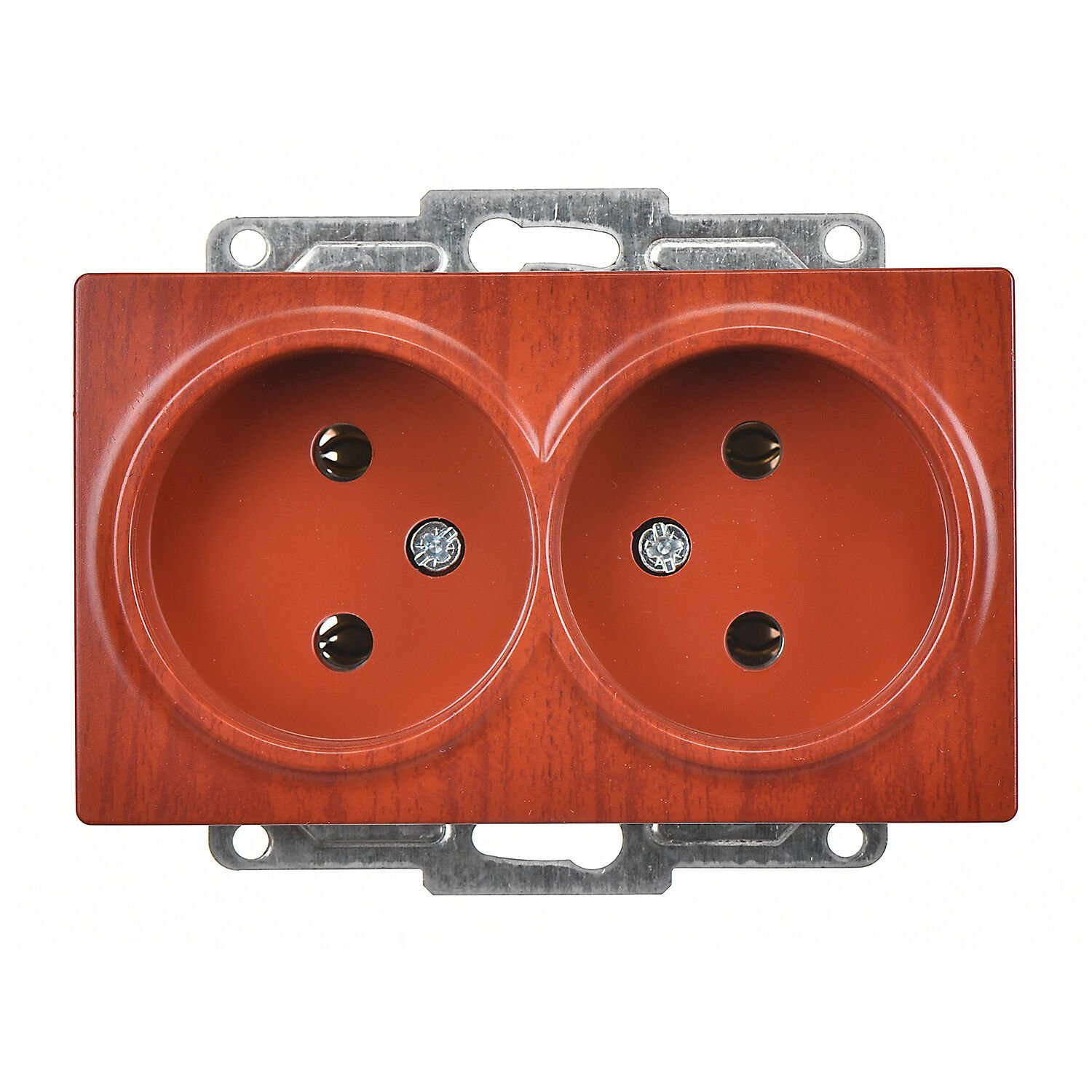 Günsan Visage Kiraz İkili Priz- 16A 250V - Vidalı