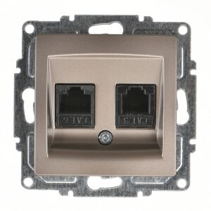 Günsan Visage Data + Nümeris Telefon Prizi (RJ45 Cat6 + Cat3)