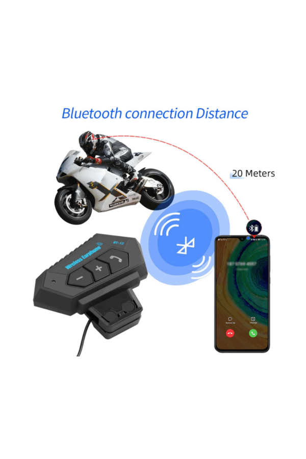 Bt12 Kask Kulaklık Bluetooth Motosiklet Kulaklık Interkom Motorsiklet Kulaklık - Görsel 3
