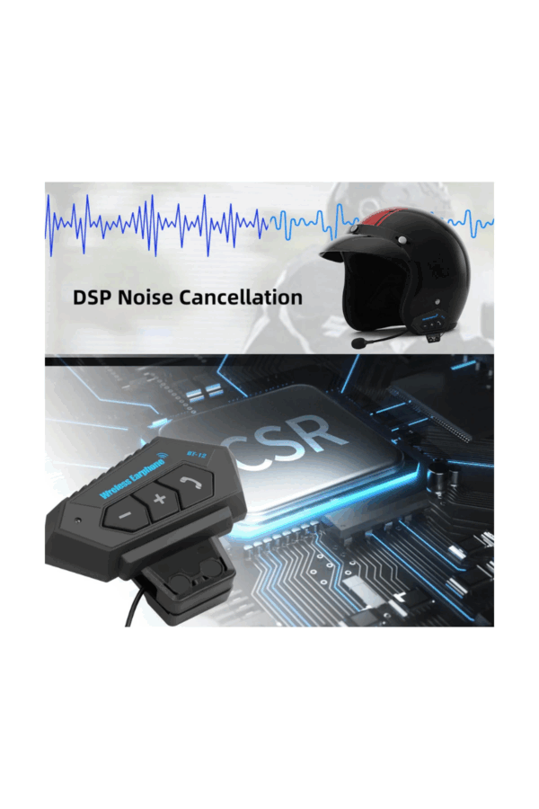 Bt12 Kask Kulaklık Bluetooth Motosiklet Kulaklık Interkom Motorsiklet Kulaklık - Görsel 7
