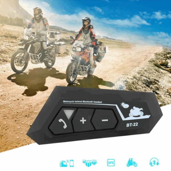 Bt22 Kask Kulaklık Bluetooth Motosiklet Kulaklık 5.0 Bluetooth Interkom Motorsiklet Kulaklık - Görsel 5