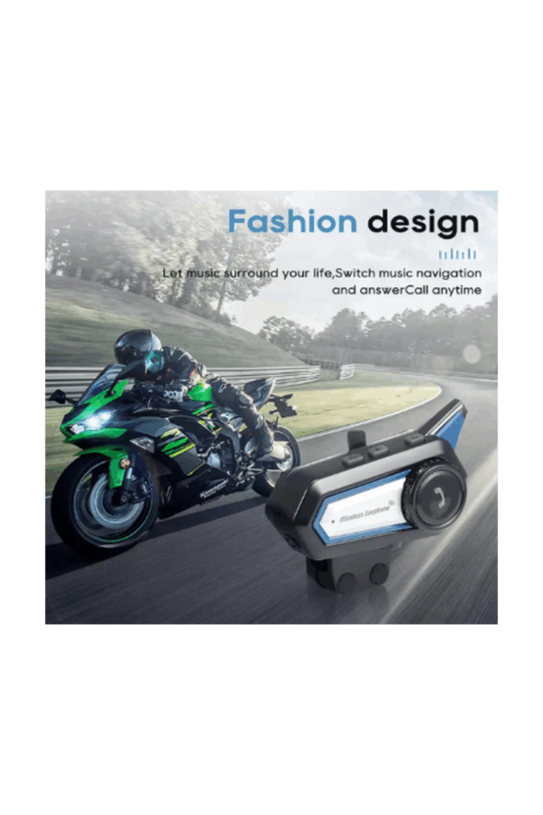 Bt31 Kask Kulaklık Bluetooth 5.0 Motosiklet Interkom Su Geçirmez Kablosuz Kulaklık - Görsel 2
