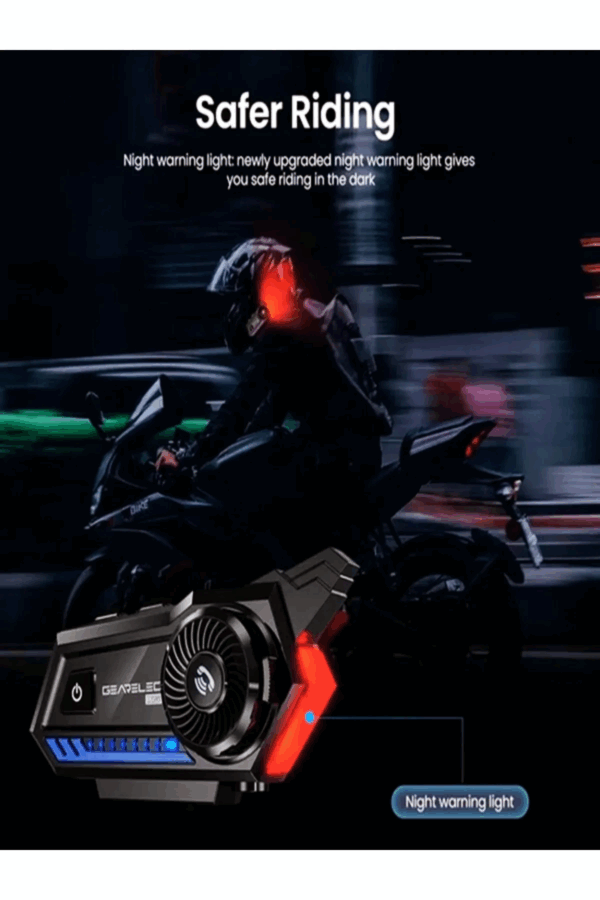 Bt57 Motosiklet Kask Kulaklık Intercom Işıklı Motorsiklet Interkom - Görsel 2