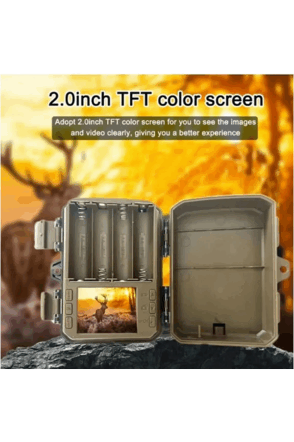 Fotokapan Kamera 16mp Full Hd 1080p Gece Görüşlü 2 Inç Lcd Ekran Su Geçirmez - Görsel 6